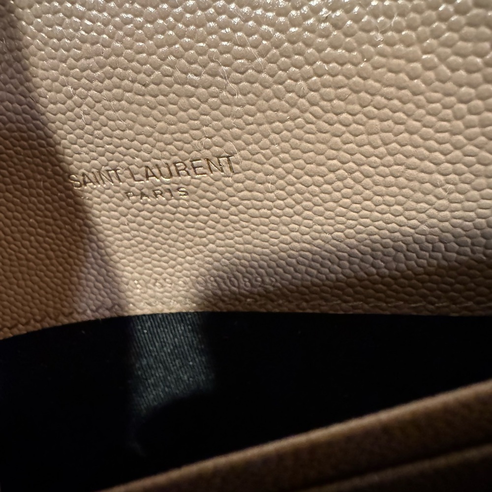 Yves Saint Laurent Taupe Quilted Crossbody Bag - Picture 14 of 16